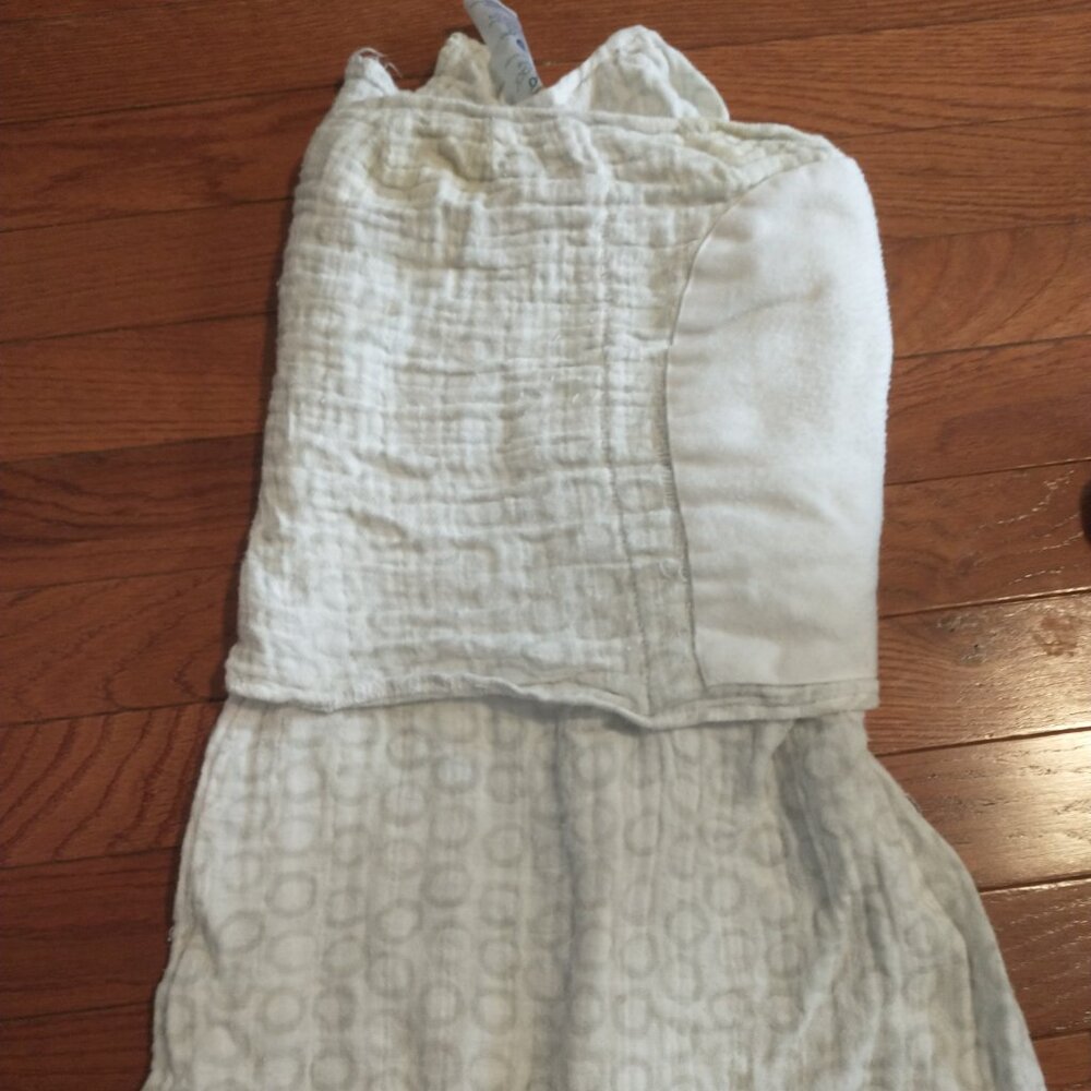Halo muslin swaddle 3-6 months, 0.5 TOG, grey circles